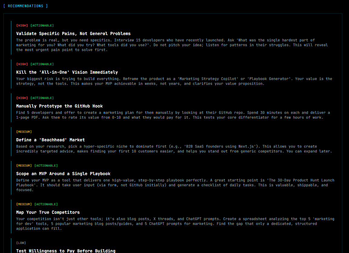 Marketeze Indie Hackers - Screenshot 2 showing product features and functionality