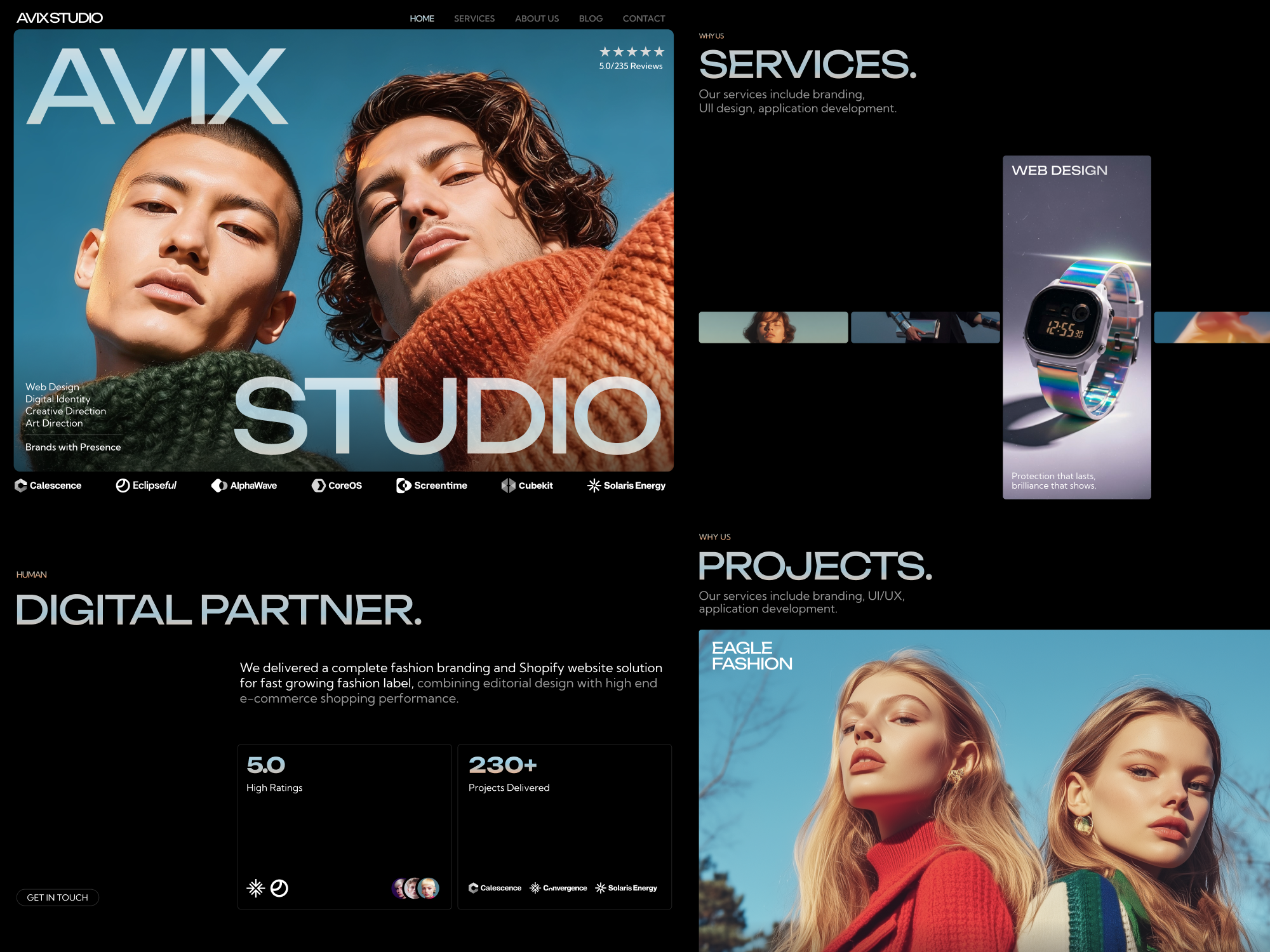 AVIX Studio Framer Website Template gallery image