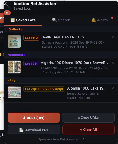 Auction Search  gallery image