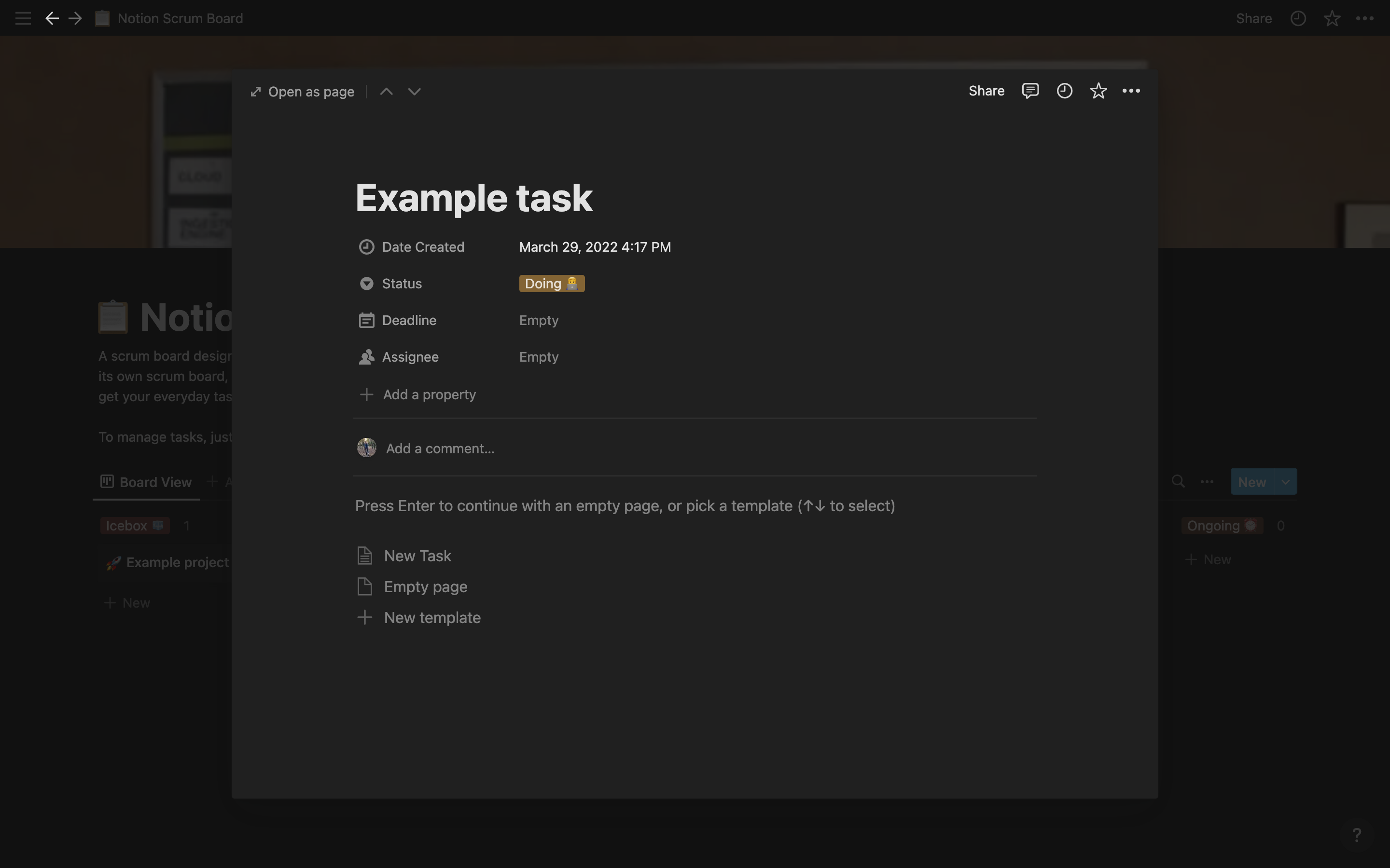 Scrum Board for Notion gallery image
