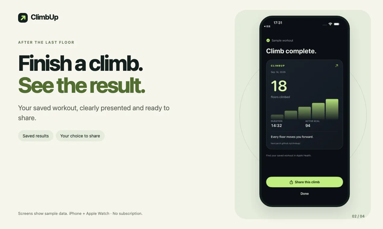 ClimbUp - Stair Counter gallery image