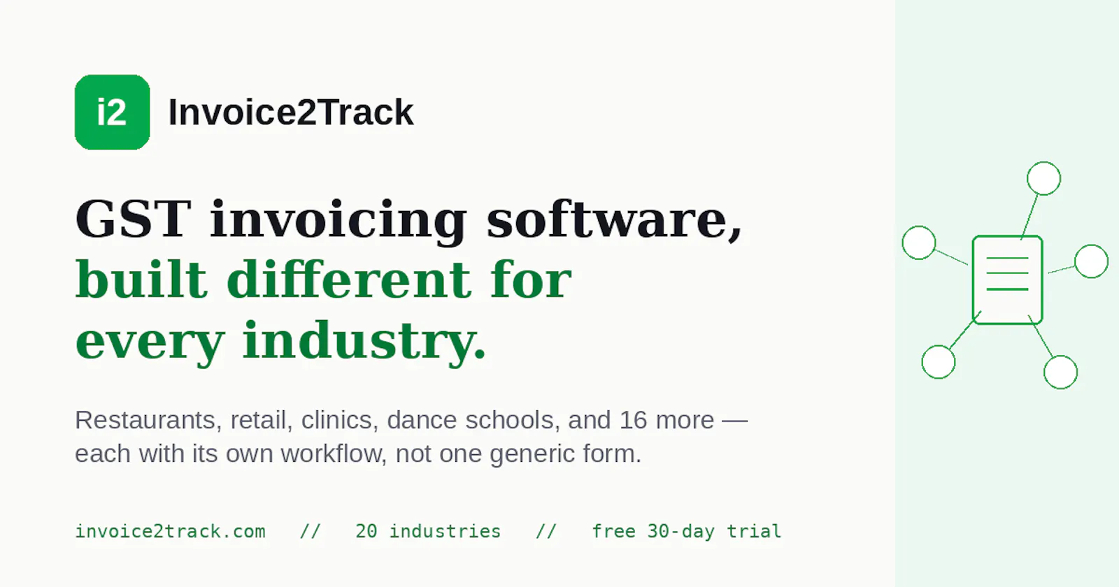 Invoice2Track screenshot 1