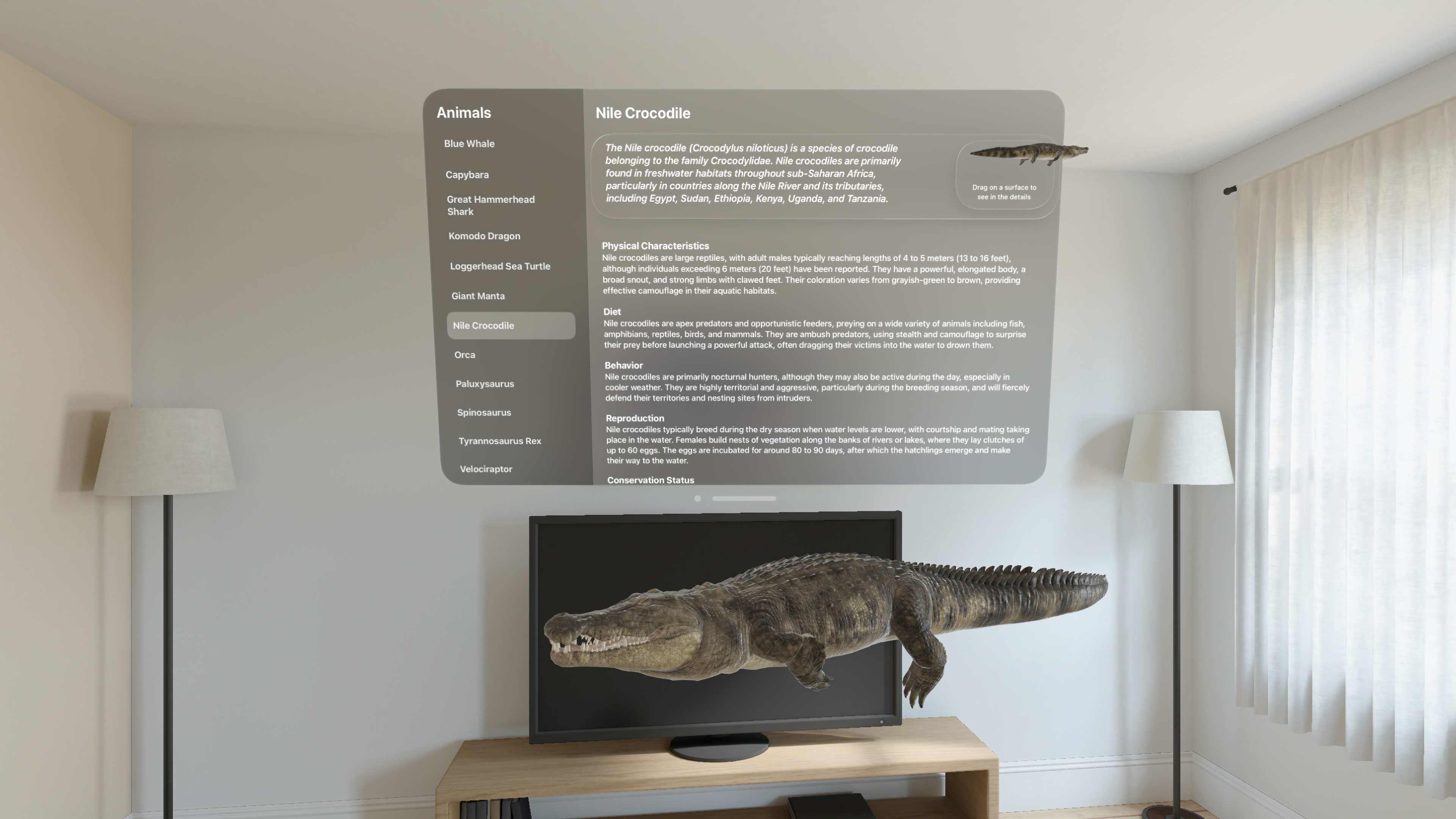 Visionzoo - Vision Pro ile 3D hayvan modellerine mekanınıza yerleştirin medya 4