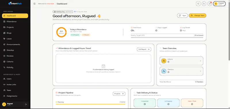InternHub screenshot 2