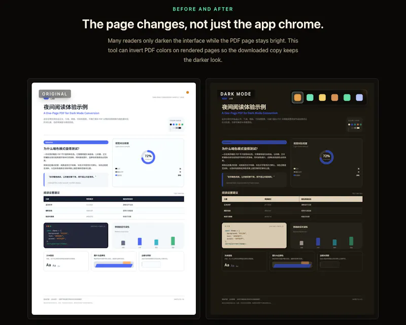 PDF to Dark Mode screenshot 4