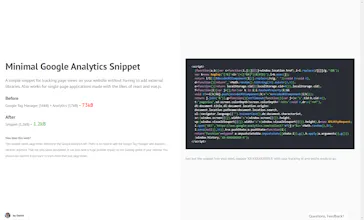 Minimal Google Analytics Snippet gallery image