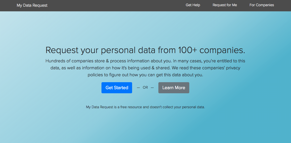 My Data Request gallery image