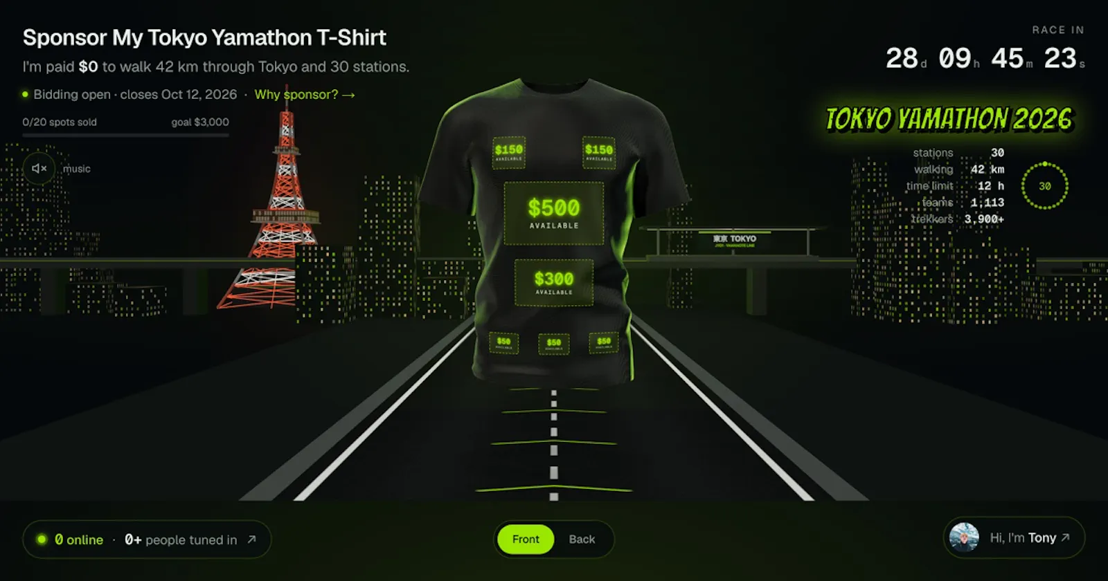 Tokyo Yamathon 2026 screenshot 2