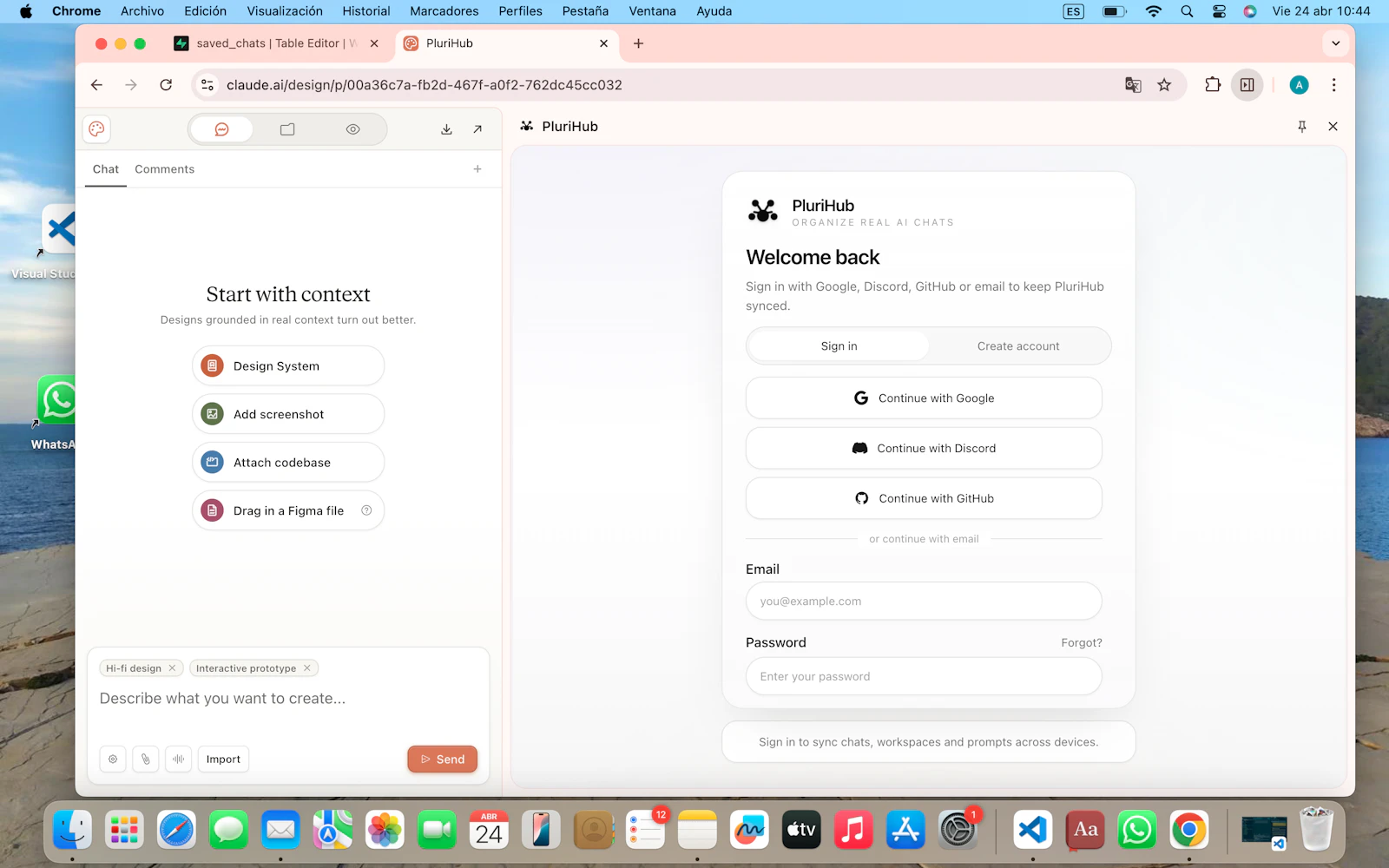 PluriHub screenshot 2