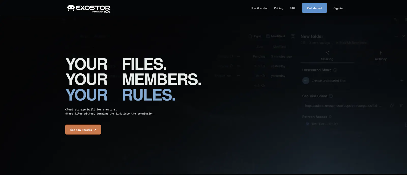 Exostor screenshot 1