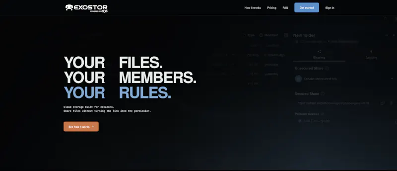 Exostor screenshot 1