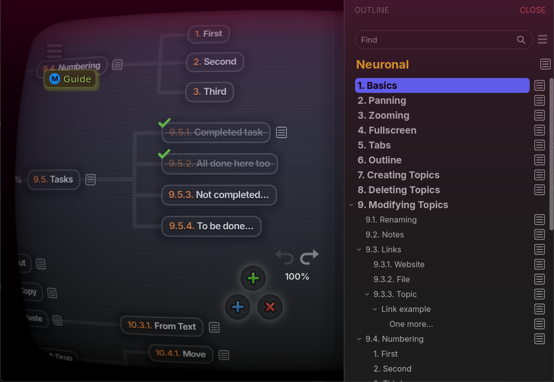Neuronale - Mappatura mentale minimalista per Windows e Linux media 1