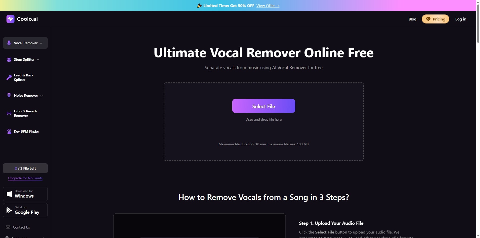Coolo AI Vocal Remover gallery image