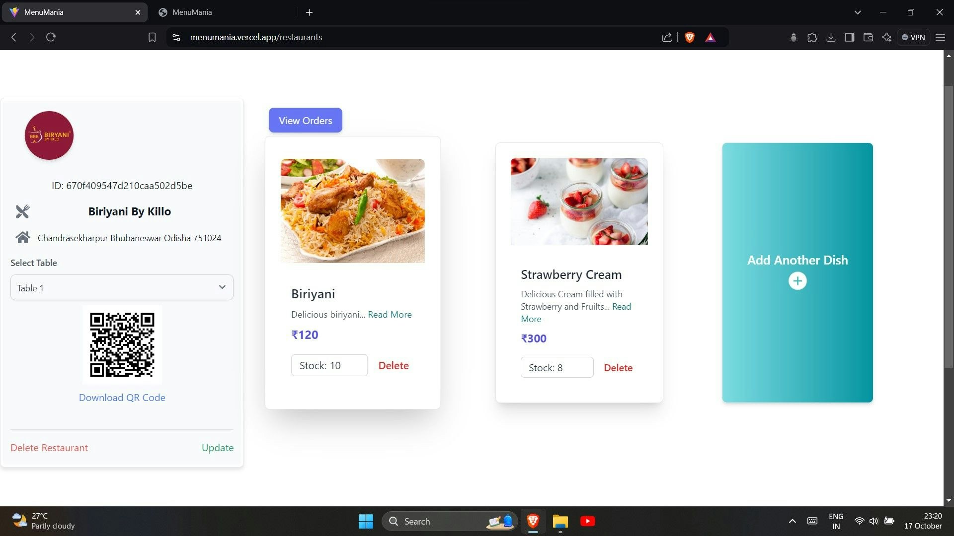 Menumania-QR-betriebene digitale Menüs. - Digitalisierung der Restaurants mithilfe von QR -Codes mit Abrechnung. Medien 3