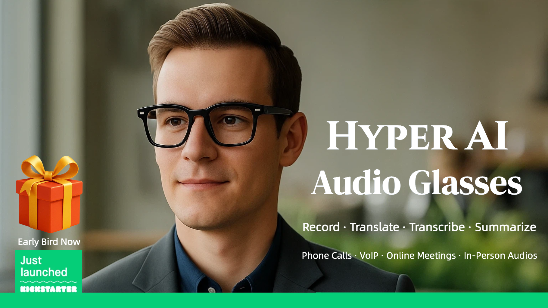 Hyper AI Audio Recording Glasses gallery image