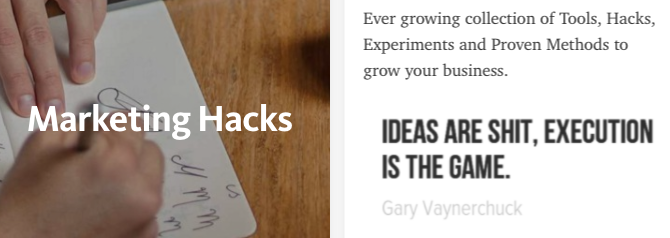 Marketing Hacks Series gallery image