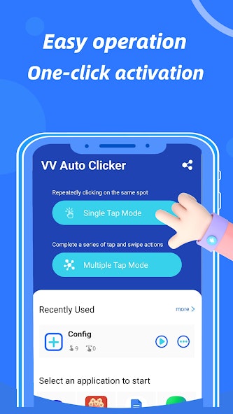 Mídia 2 de VV Auto Clicker - Operações simples, tarefas repetitivas, liberando suas mãos
