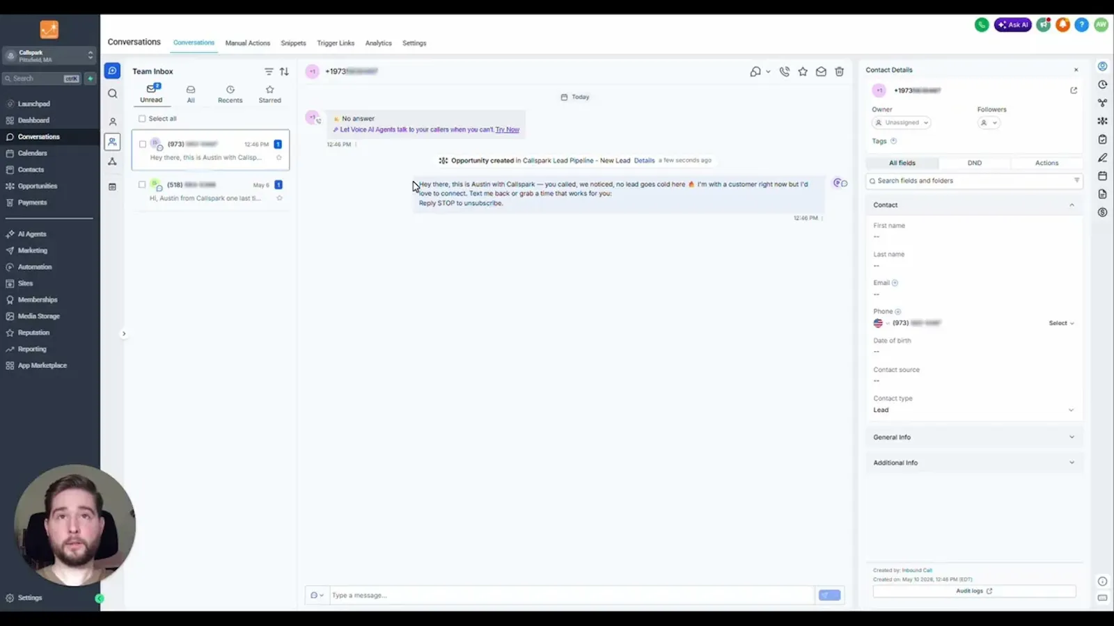 Callspark screenshot 1 (video preview)