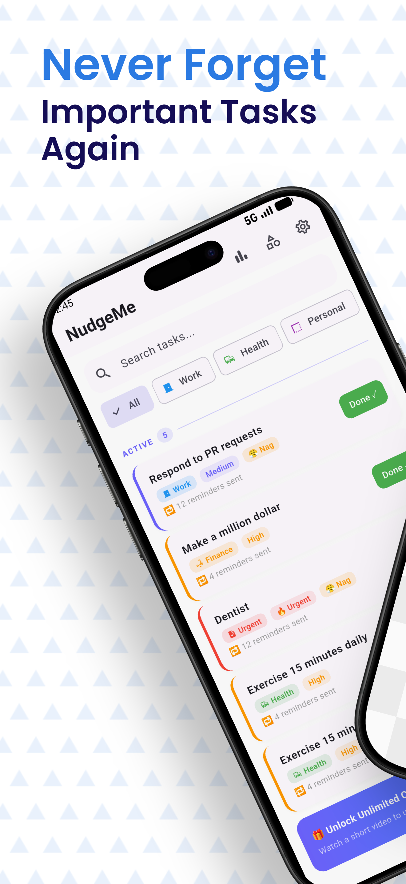 NudgeMe - Persistent Reminder App gallery image