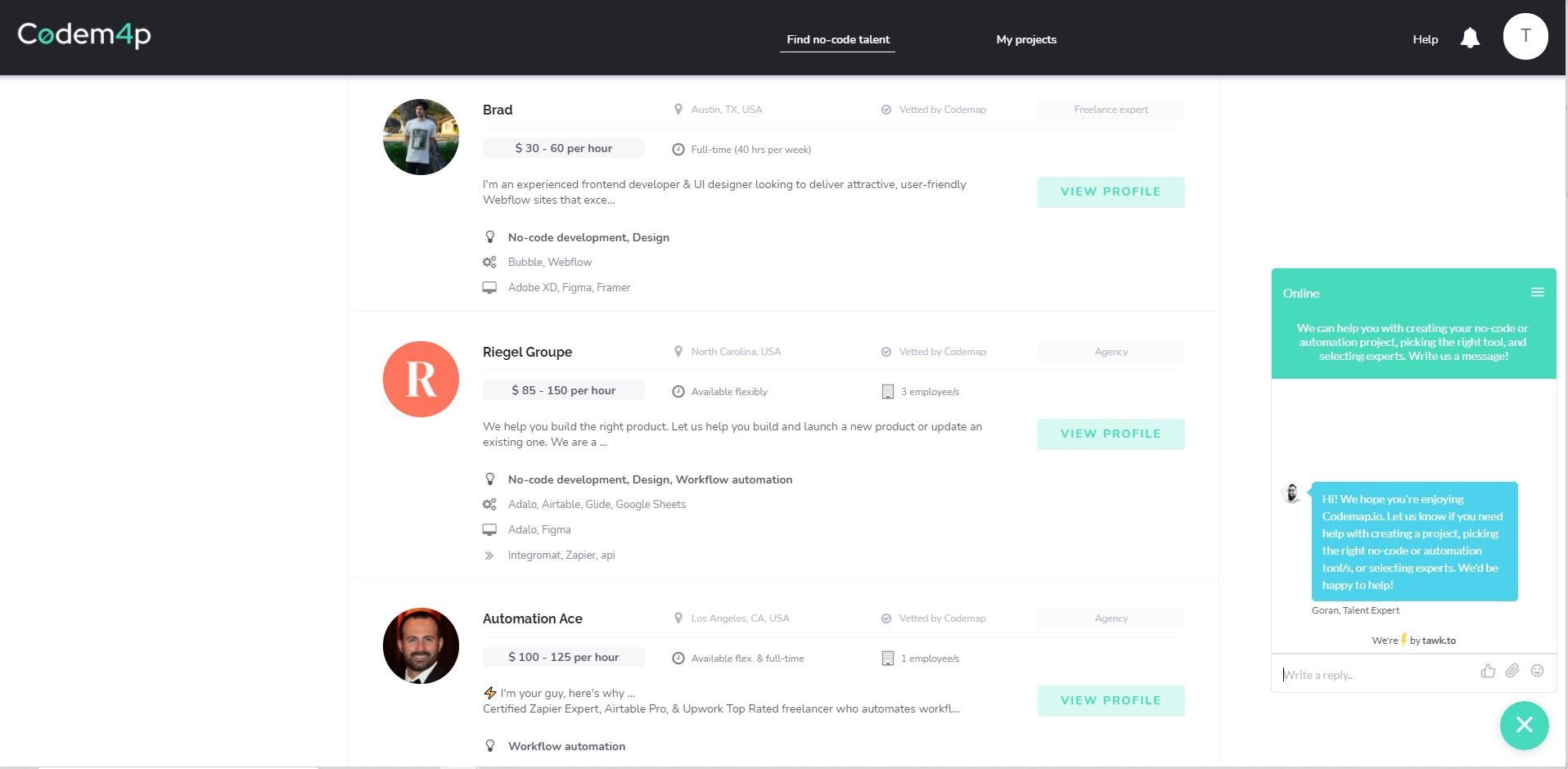 Codemap 2.0 - World's first freelance marketplace for no-code ...