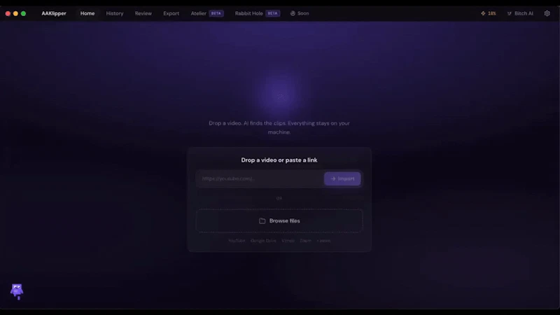 AAKlipper (BYOK + Subscription) screenshot 1 (video preview)