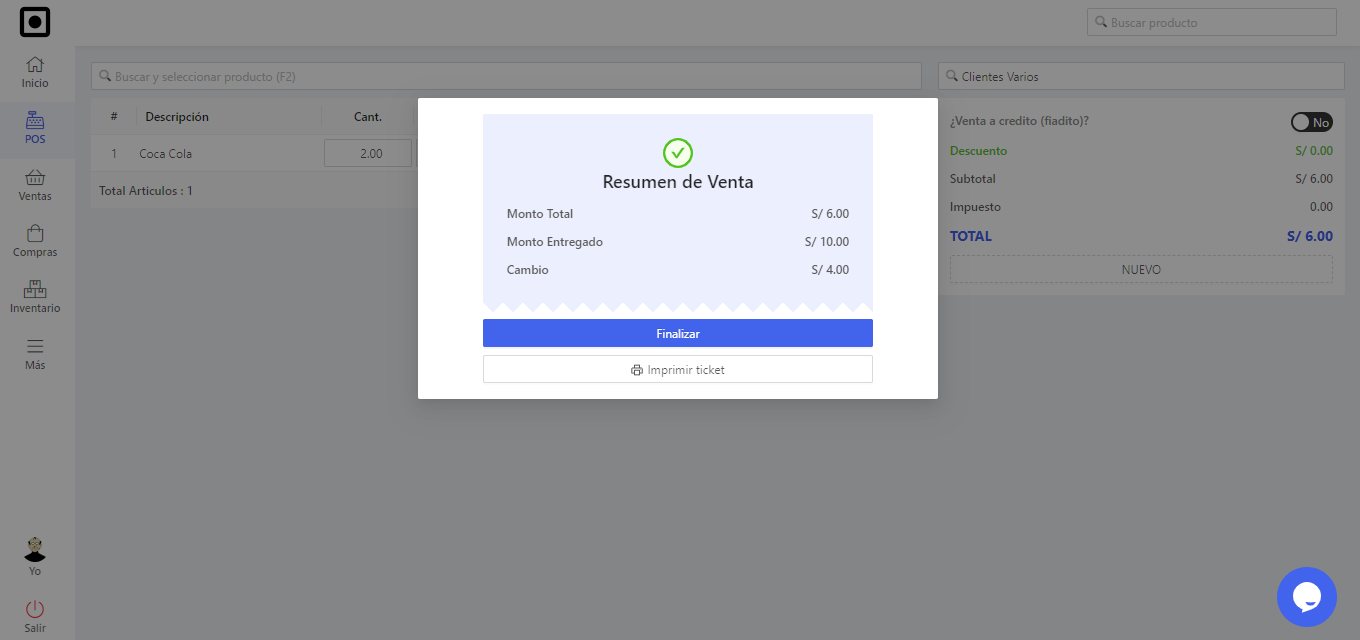 Punto de venta para PyMes media 6