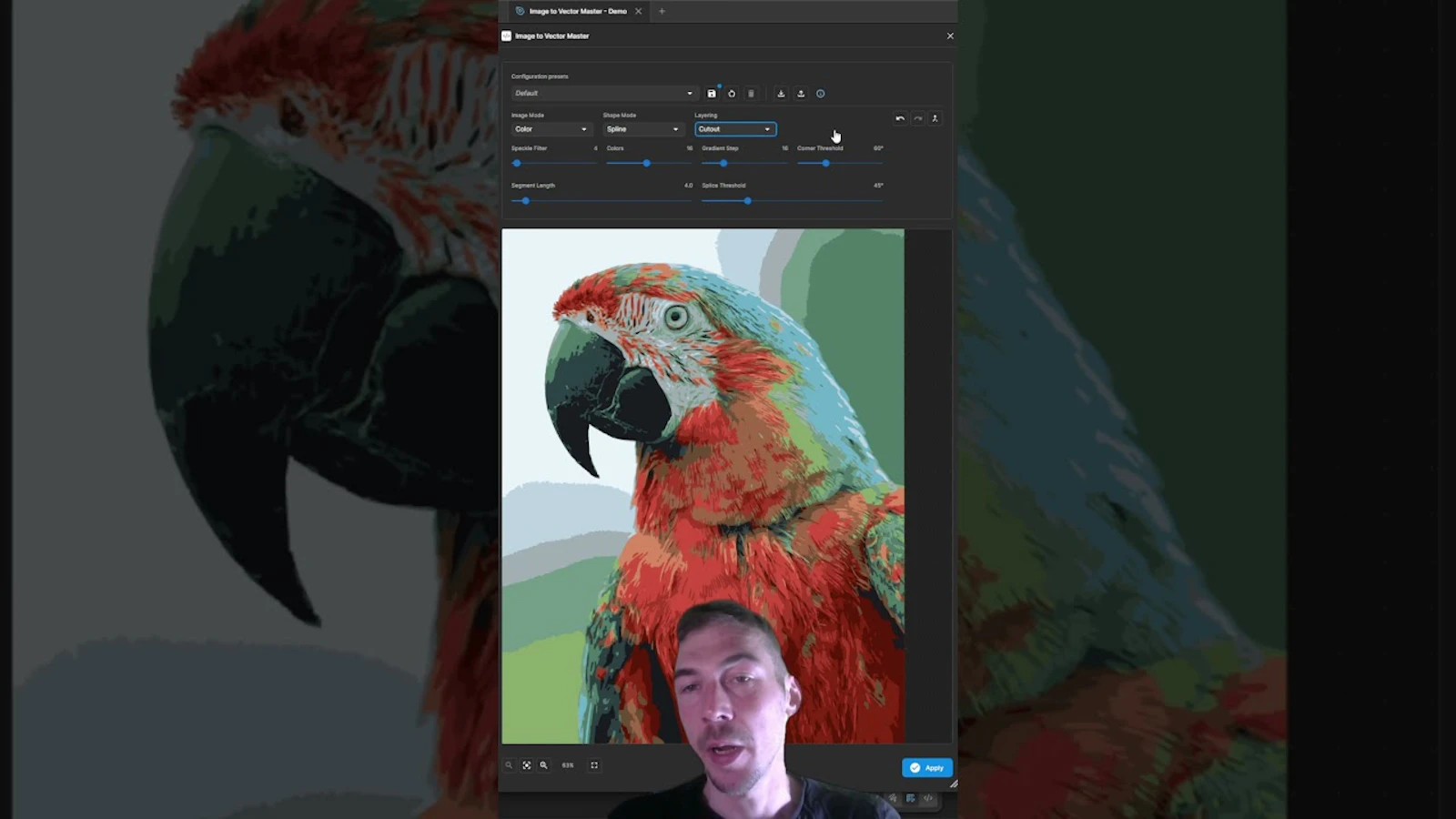 Image to Vector Master screenshot 1 (video preview)