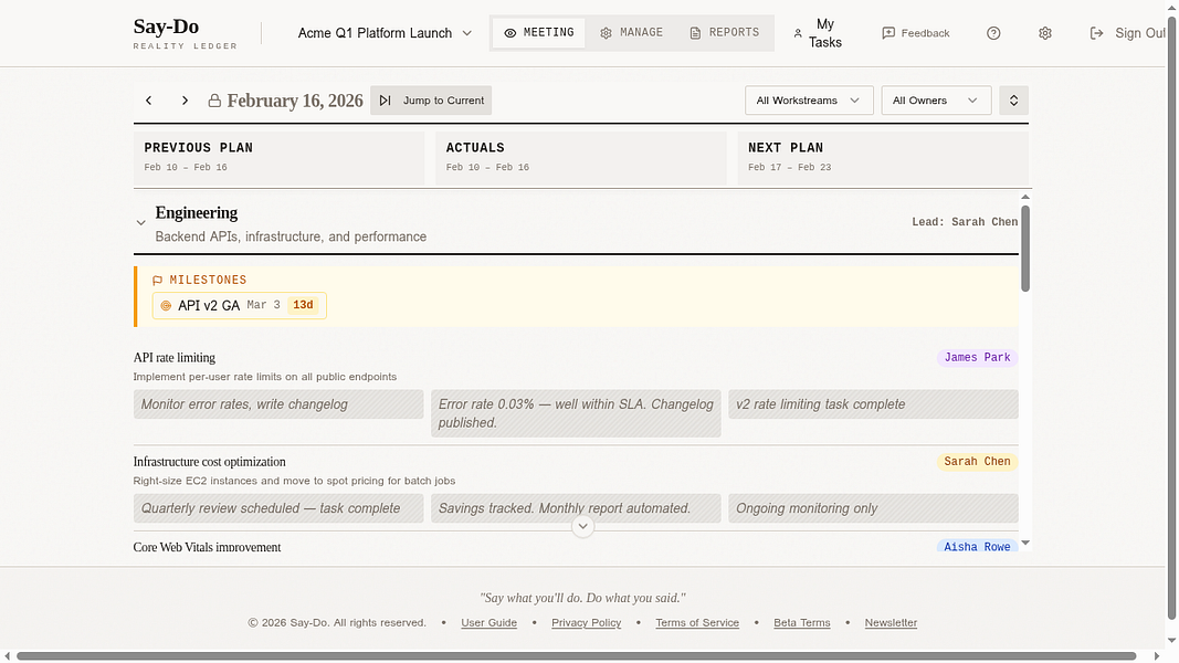 Say - Main product screenshot demonstrating key features and user interface