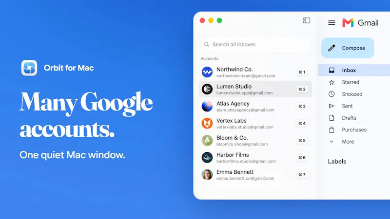 Orbit for Mac screenshot 1 (video preview)