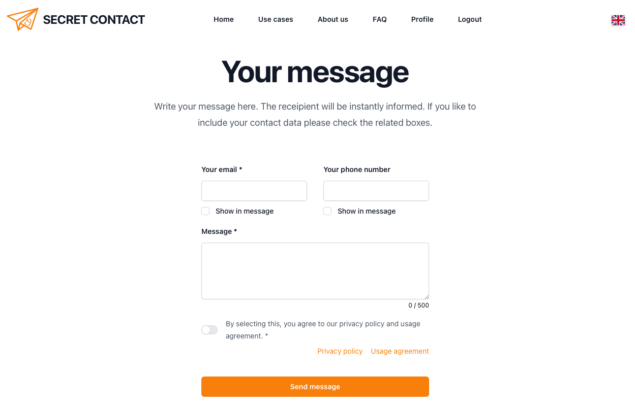 Contact secret media 4