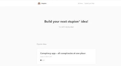 Stupion - app idea generator gallery image