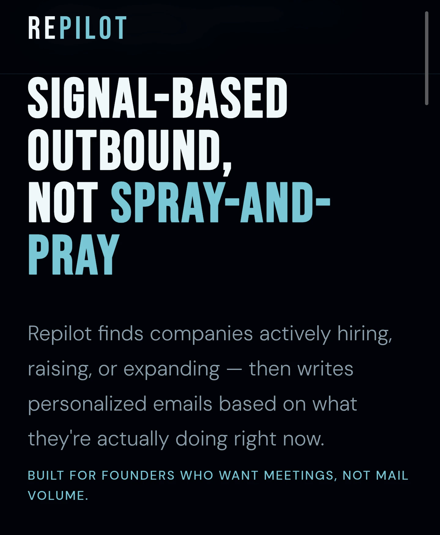 Repilot — automated sales rep logo