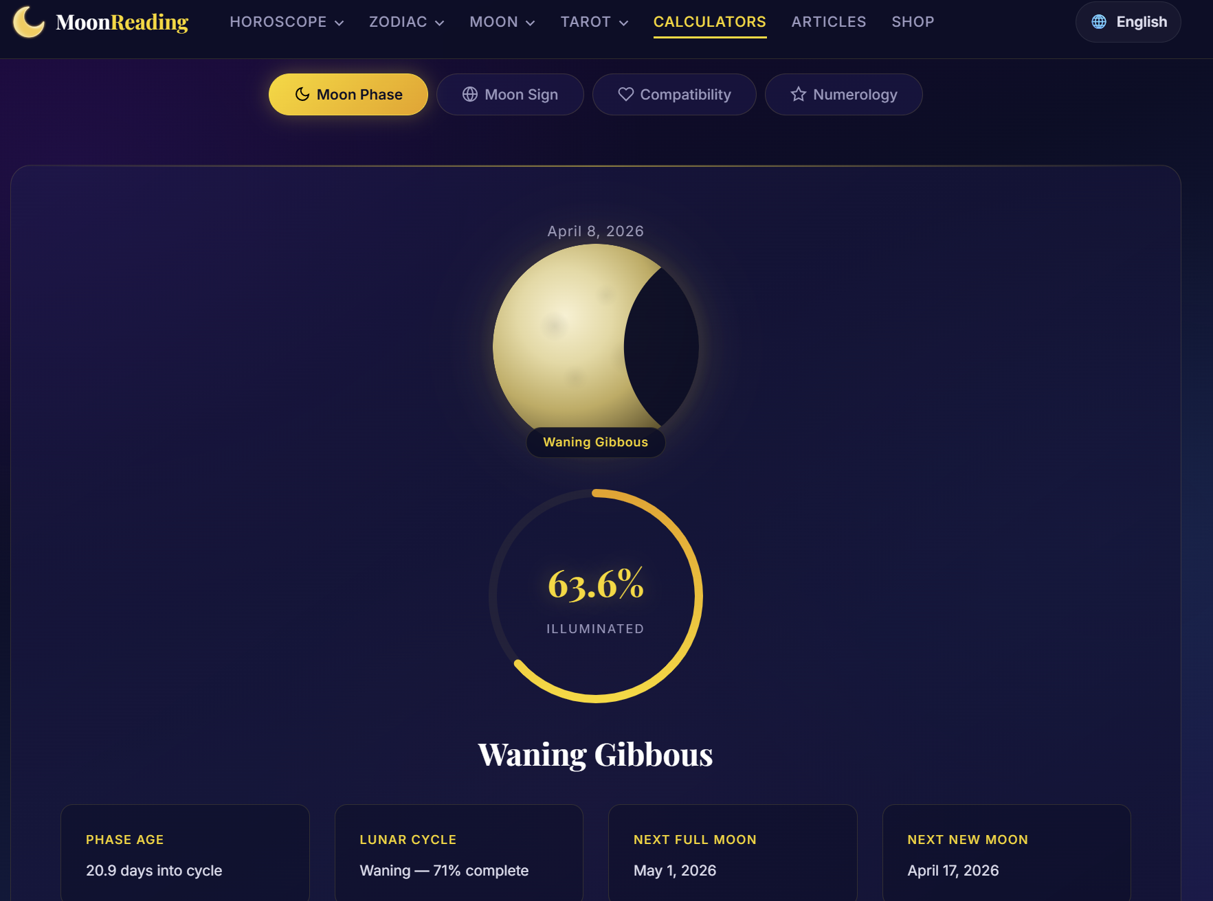 MoonReading.net gallery image