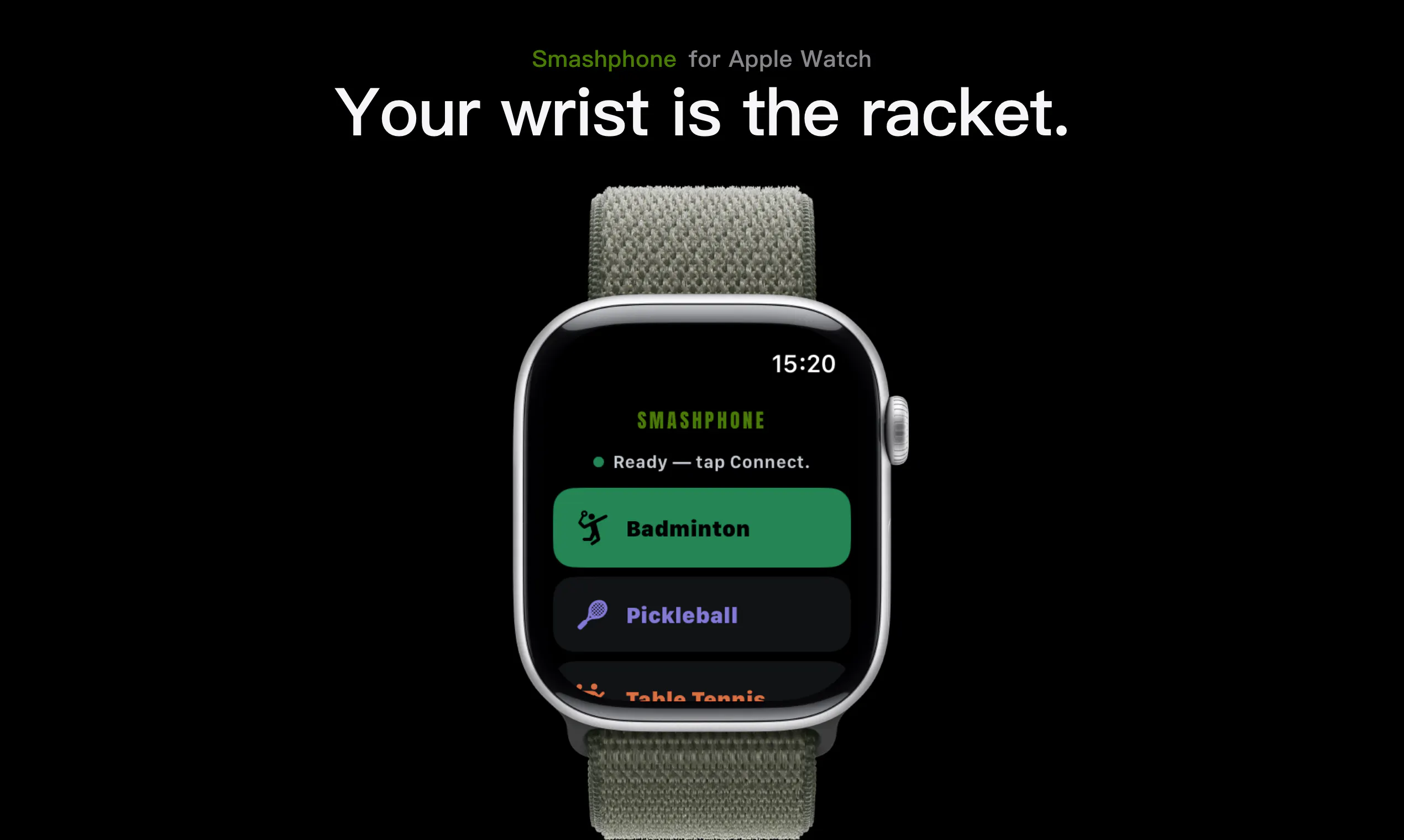 Turns your iPhone into a racket gallery image