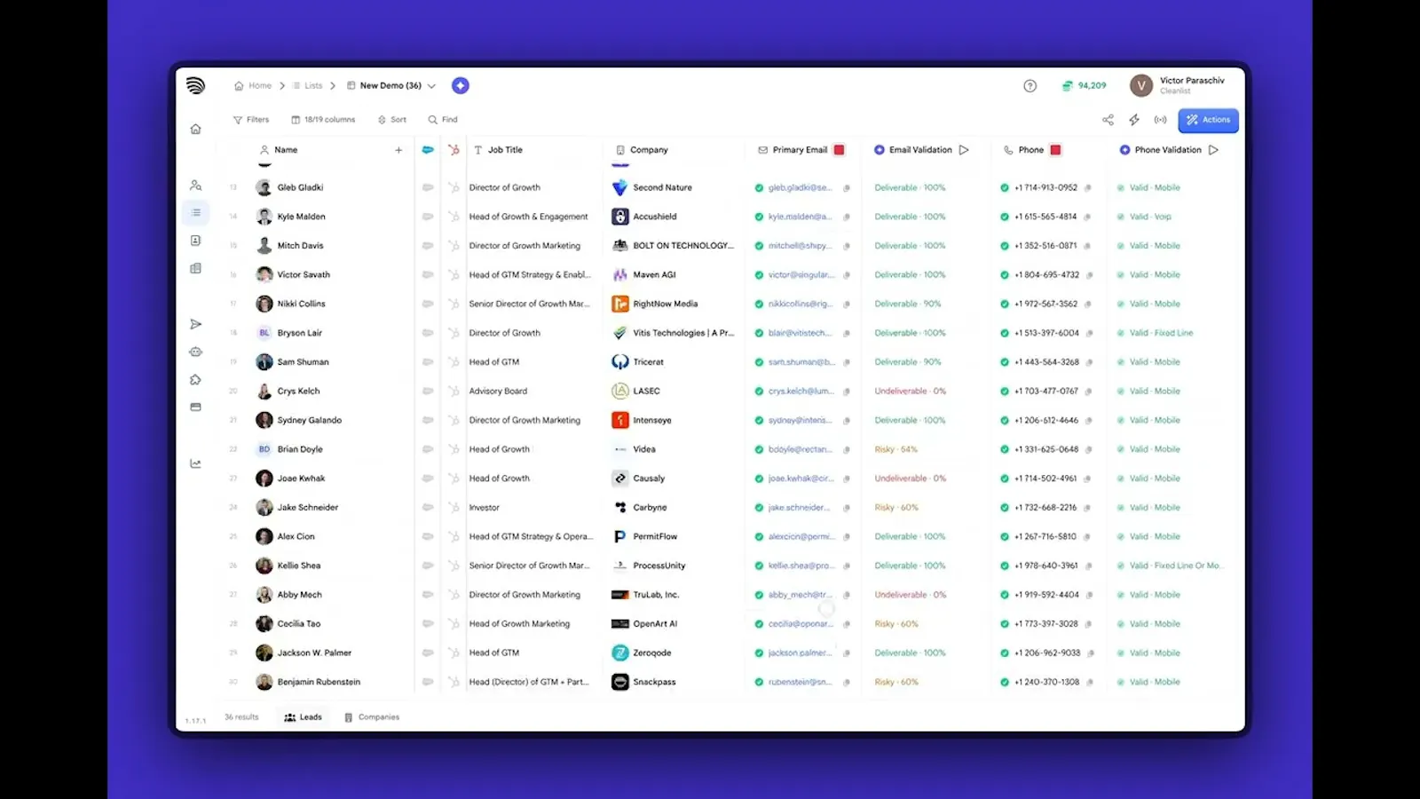 Cleanlist AI screenshot 1 (video preview)