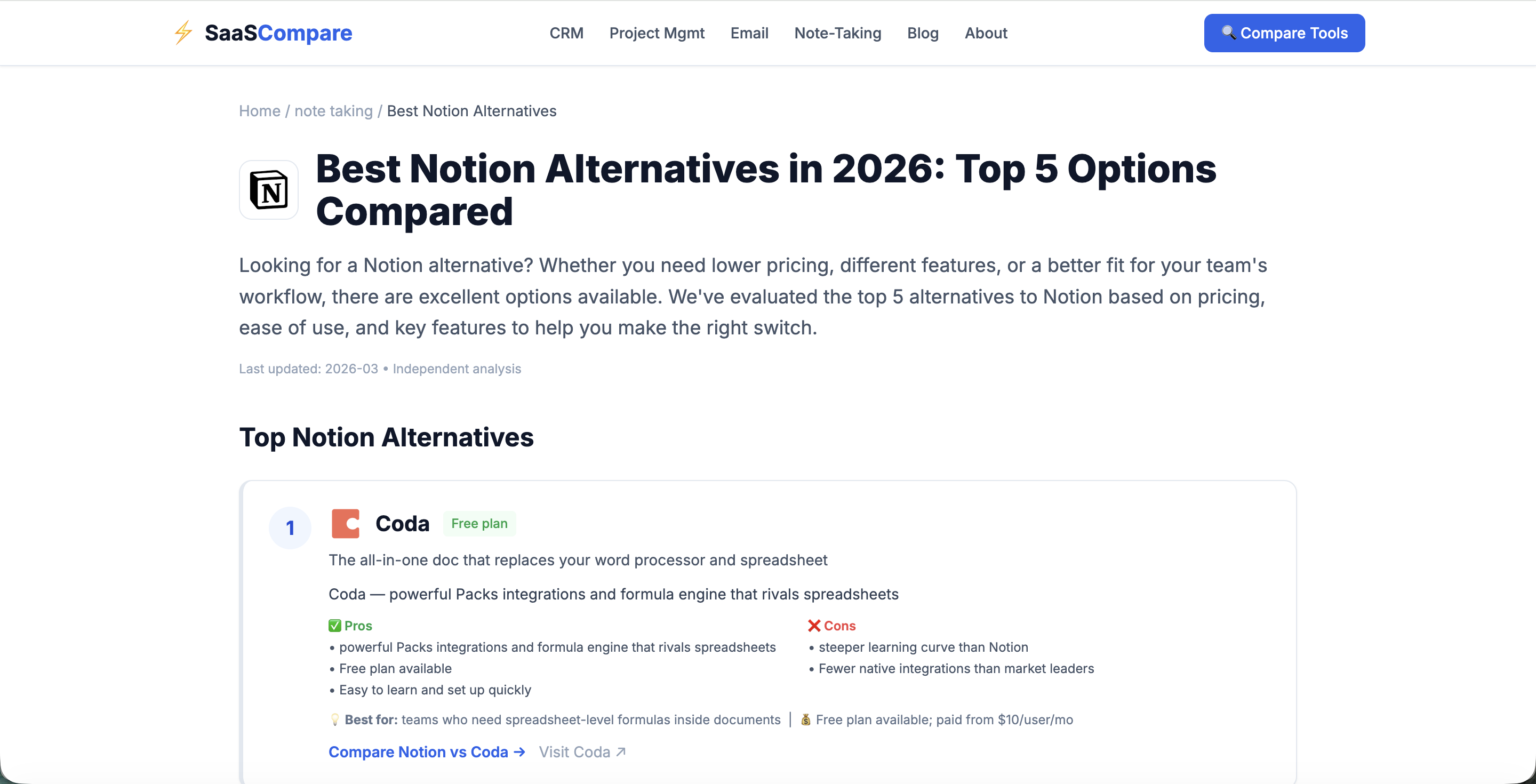 SaaS Compare gallery image