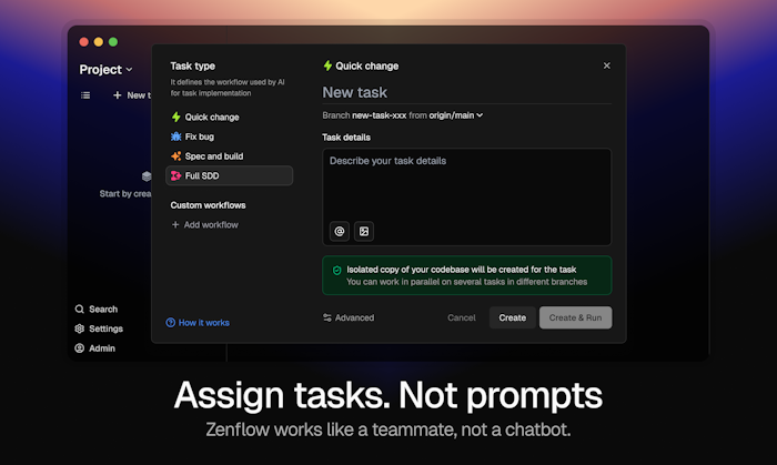 Zenflow by Zencoder产品图