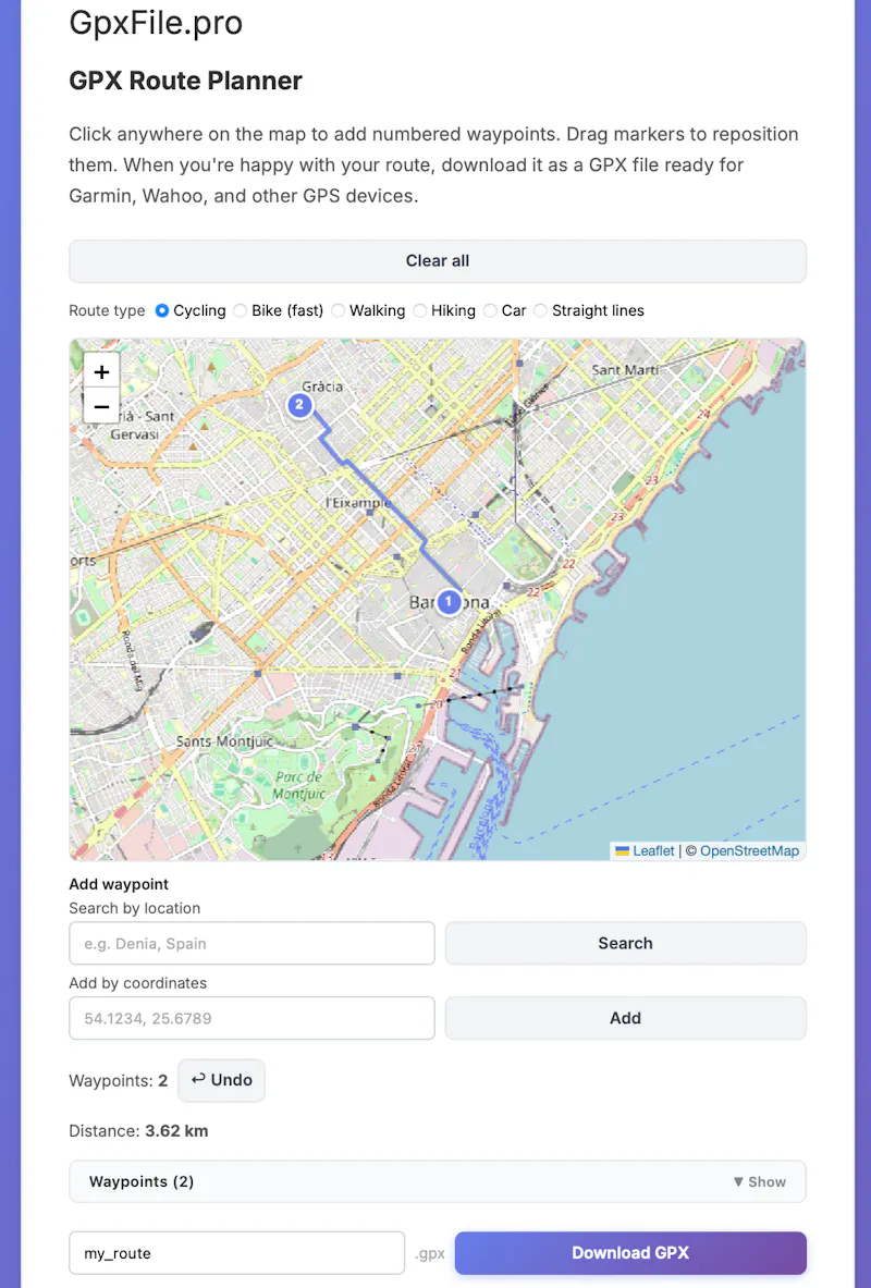 GPX Tools — Plan, Convert & More screenshot 1