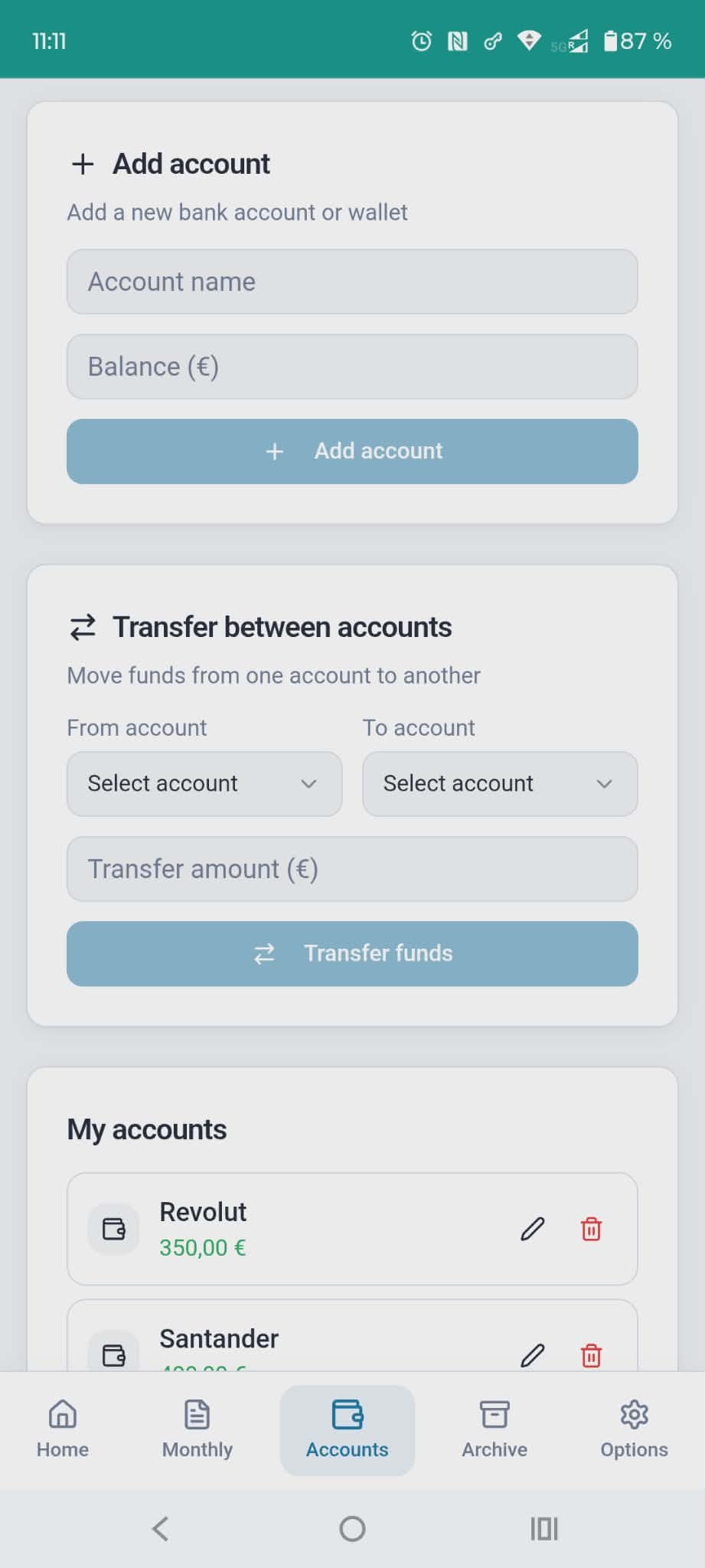 Budget Card gallery image