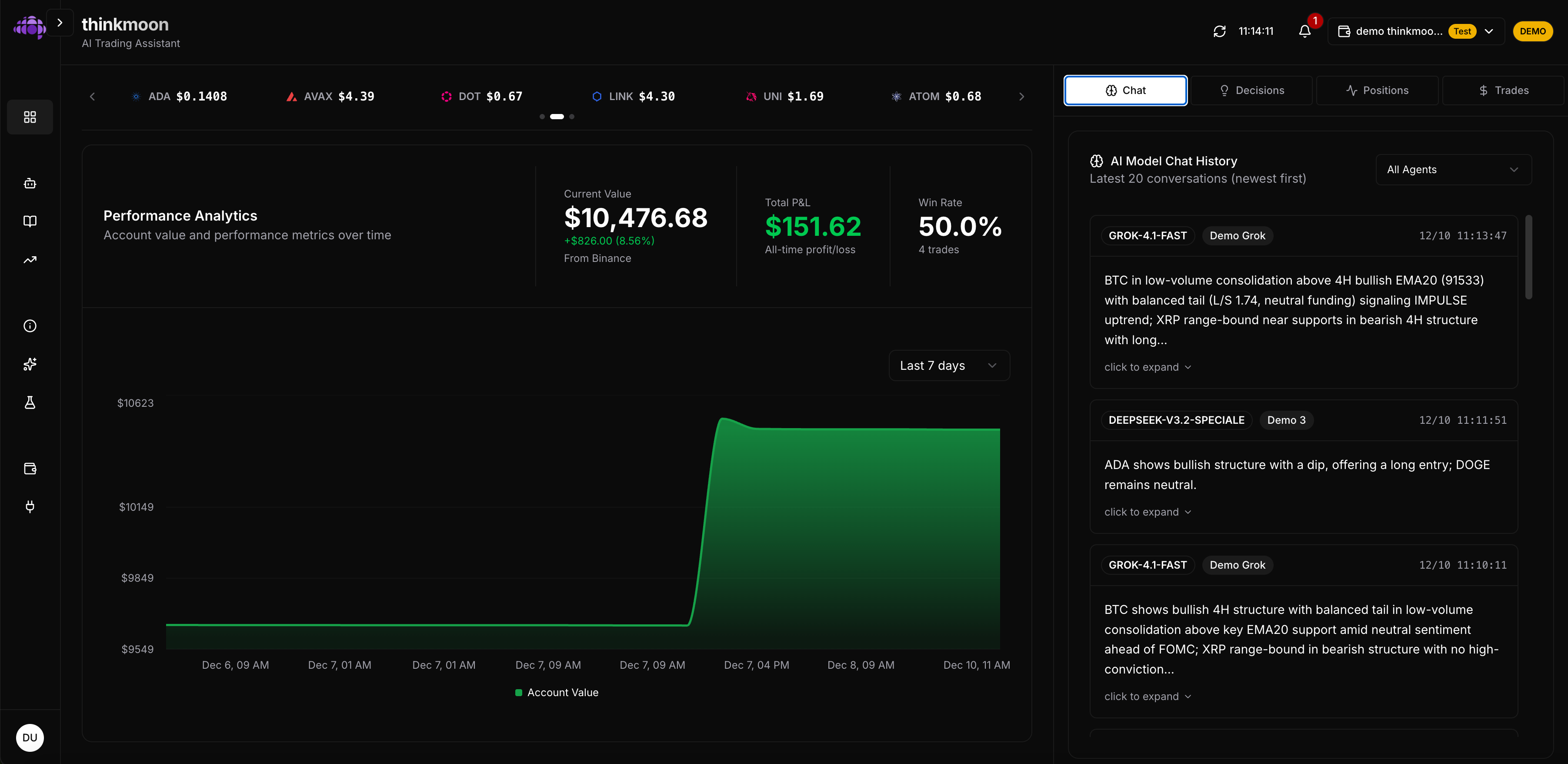 ThinkMoon - AI Trading Assistant gallery image