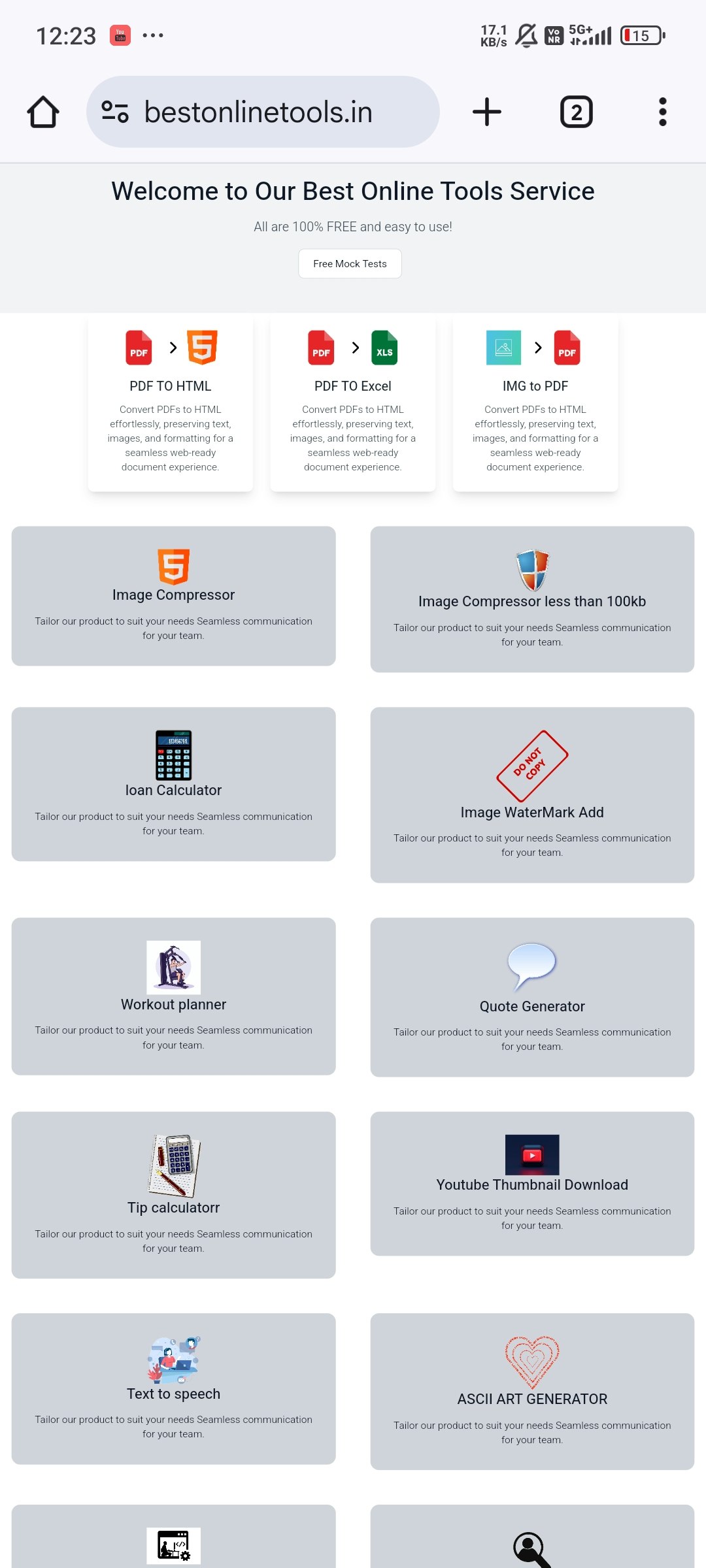Média Site Web d'outils gratuits - Outils gratuits de référencement, d'écriture et de productivité 1