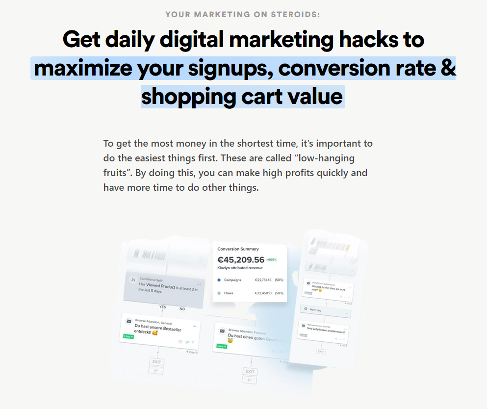 Diariamente de 0 a $ BN Marketing Hacks media 4