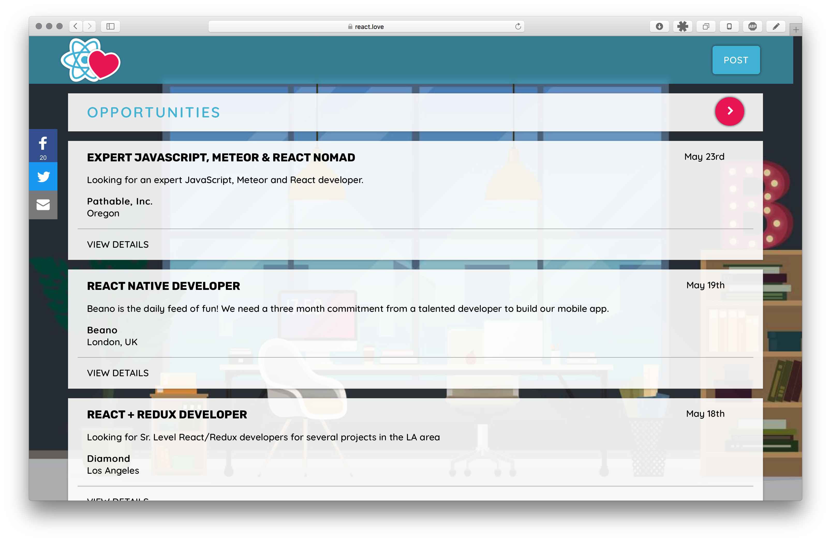 React Love gallery image