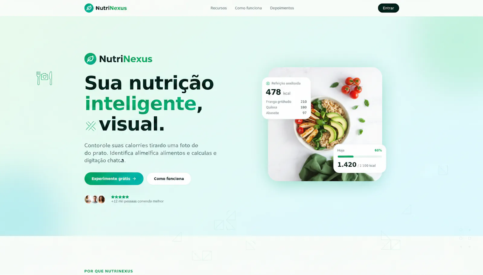 NutriNexus — Sua nutrição inteligente screenshot 2