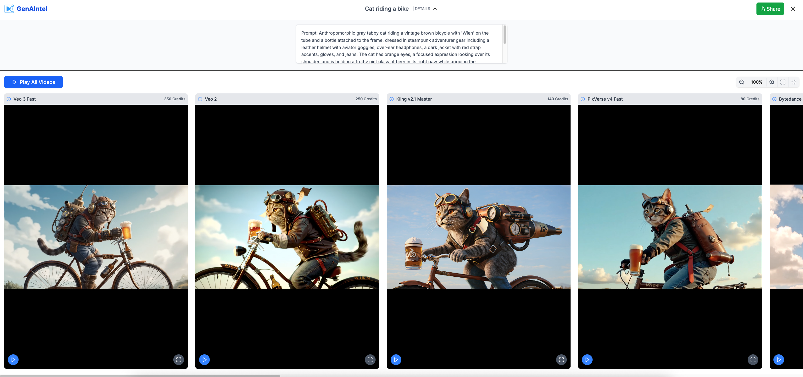 GenAIntel - Compare 40+ AI Video Models! Showcase & Share Instantly media 6