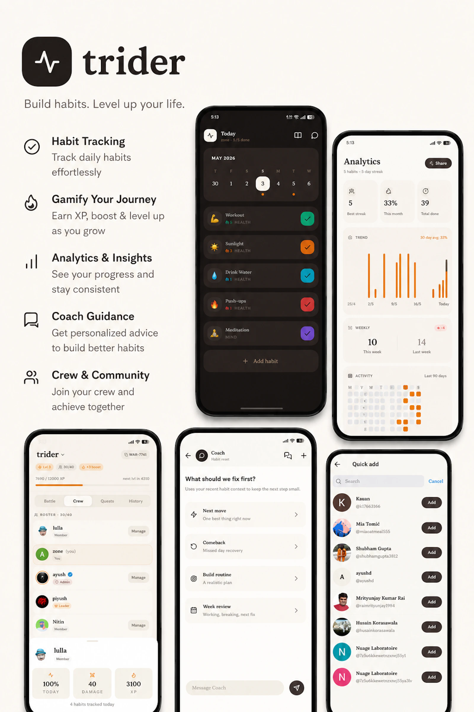 trider : mordern habit tracker screenshot 6