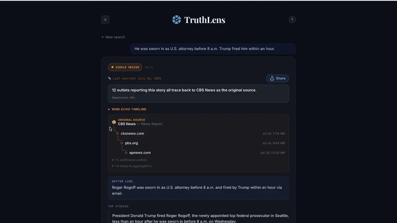 TruthLens screenshot 1 (video preview)