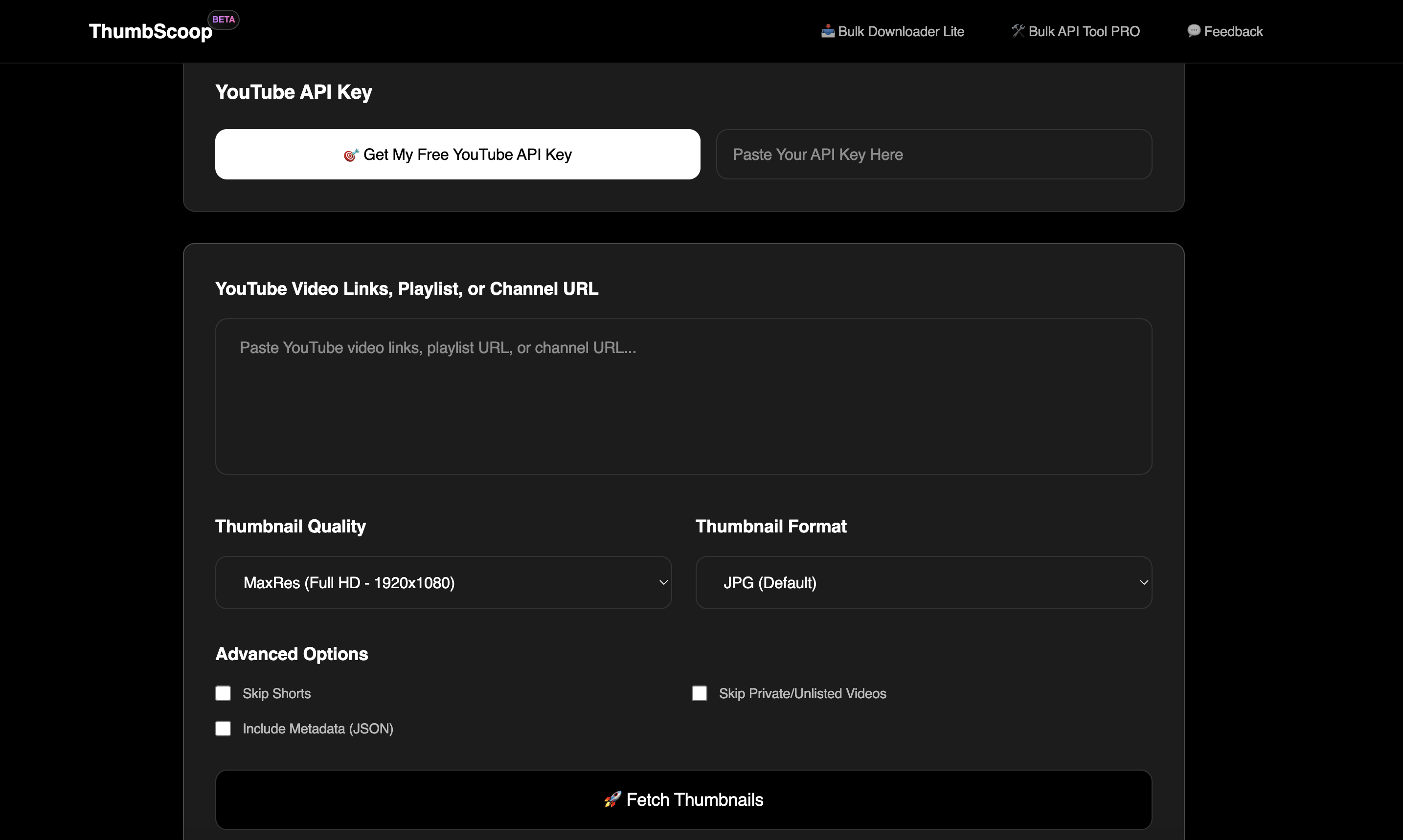 thumbscoop - ดาวน์โหลดรูปขนาดย่อของ YouTube จำนวนมาก media 2