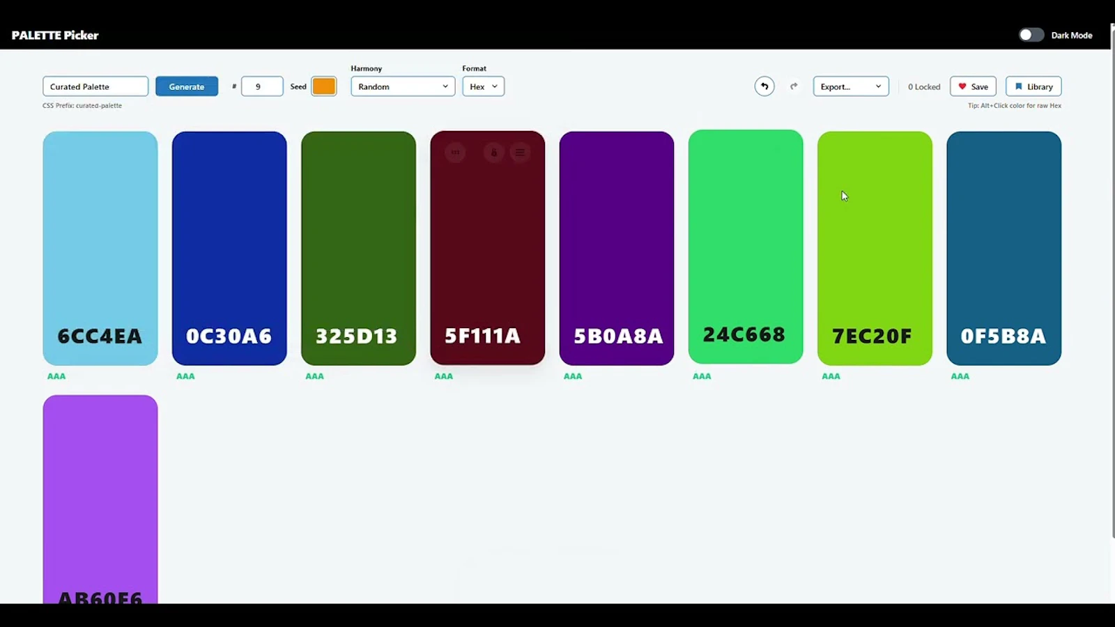 Palette Picker screenshot 1 (video preview)