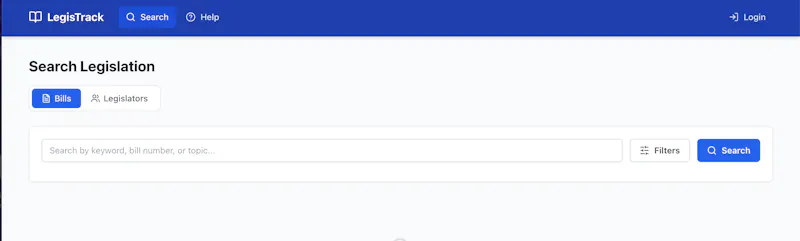 LegisTrack screenshot 1